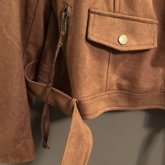 Ellison L Faux Suede Jacket - Picture 5 of 15